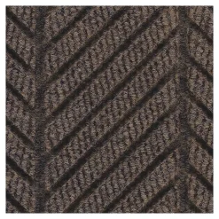M + A Matting M+A Matting WaterHog Max Herringbone Classic Mat, Universal Cleated, 4' x 6', Chestnut Brown (22407546070)