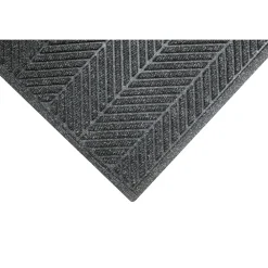 M + A Matting M+A Matting WaterHog Max Herringbone Fashion Mat, Universal Cleated, 4' x 6', Grey Ash (22417346070)