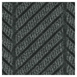 M + A Matting M+A Matting WaterHog Max Herringbone Fashion Mat, Universal Cleated, 4' x 6', Black Smoke (22417046070)
