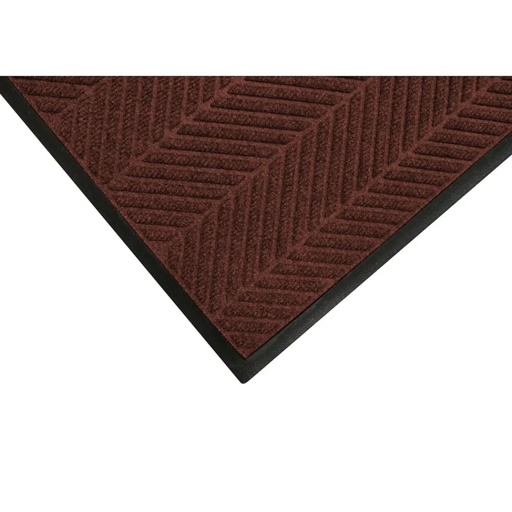 M + A Matting M+A Matting WaterHog Max Herringbone Classic Mat, Smooth, 4' x 10', Maroon (224000000000)