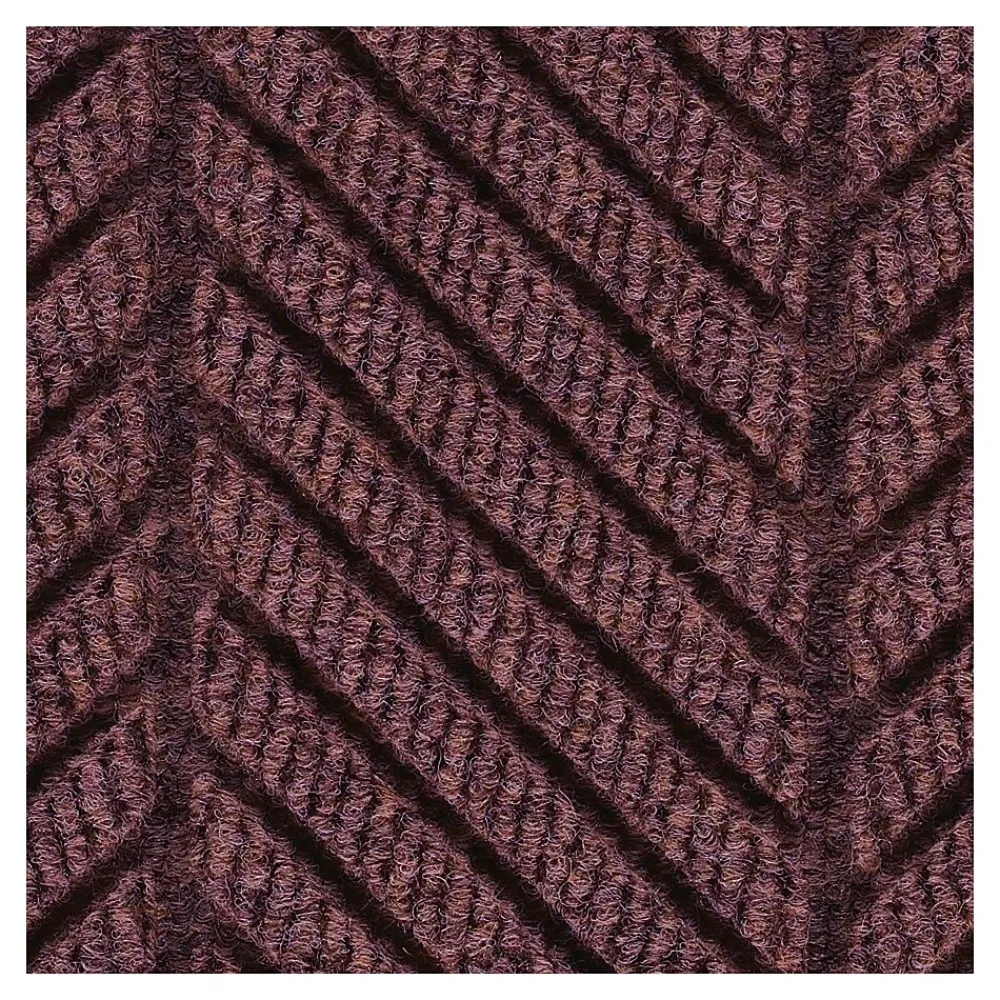 M + A Matting M+A Matting WaterHog Max Herringbone Classic Mat, Smooth, 4' x 10', Maroon (224000000000)