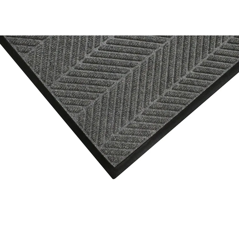 M + A Matting M+A Matting WaterHog Max Herringbone Classic Mat, Smooth, 3' x 10', Grey Ash (224073000000)