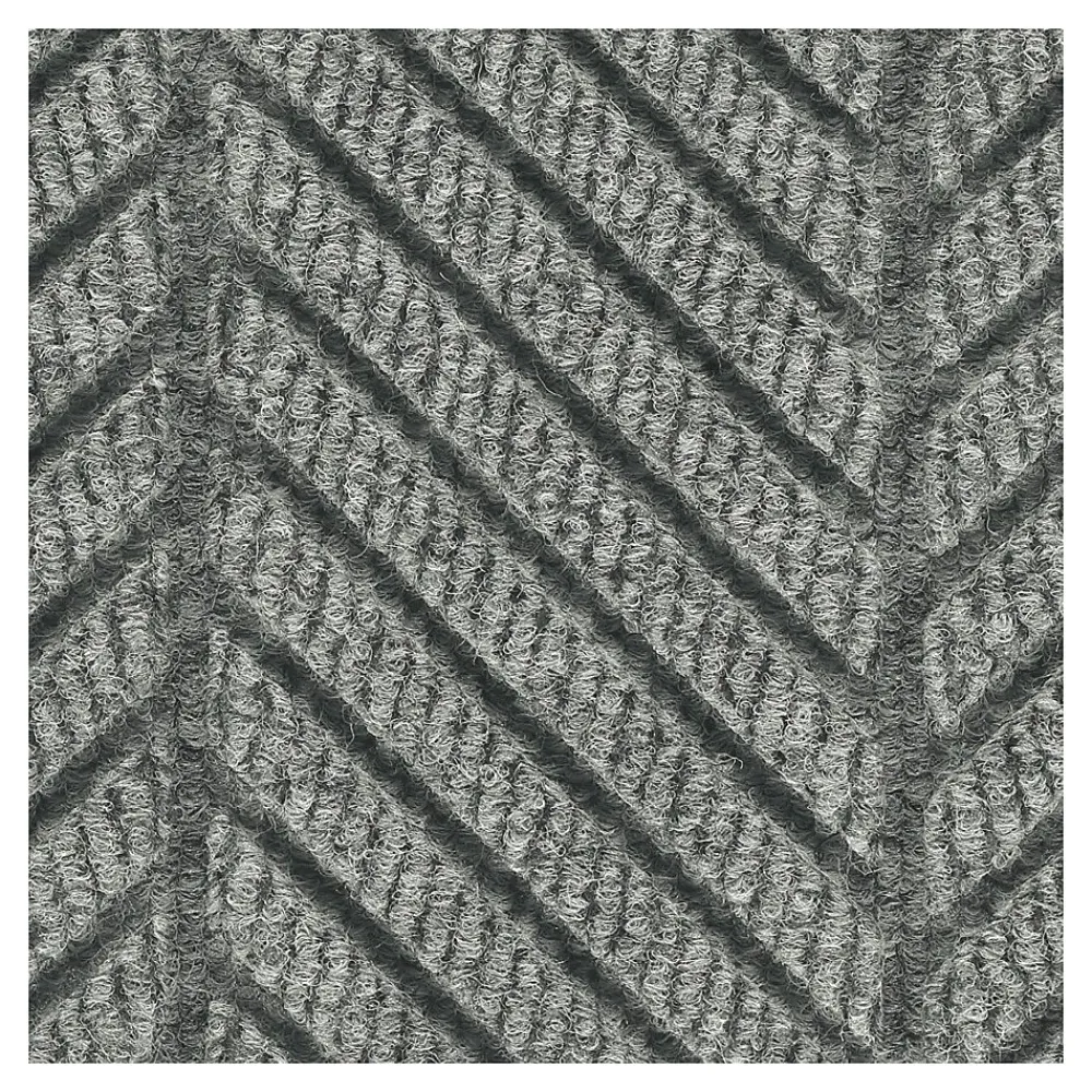 M + A Matting M+A Matting WaterHog Max Herringbone Classic Mat, Smooth, 3' x 10', Grey Ash (224073000000)