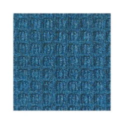 M + A Matting M+A Matting WaterHog Squares Classic Mat, Universal Cleated, 4' x 6', Medium Blue (2005646070)