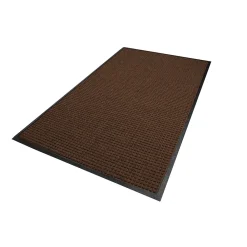 M + A Matting M+A Matting WaterHog Squares Classic Mat, Universal Cleated, 3' x 5', Dark Brown (2005235070)