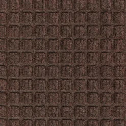 M + A Matting M+A Matting WaterHog Squares Classic Mat, Smooth, 6' x 6', Dark Brown (2005266170)