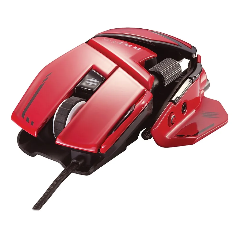 Sale Mad Catz R.A.T. 8+ ADV Optical Gaming Mouse, Red (MR06DCINRD000-0)