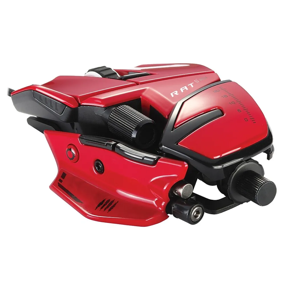 Sale Mad Catz R.A.T. 8+ ADV Optical Gaming Mouse, Red (MR06DCINRD000-0)