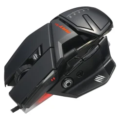 Hot Mad Catz R.A.T. 4+ Optical Gaming Mouse, Black (MR03MCINBL000-0)