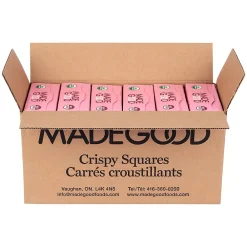 MadeGood Strawberry Crispy Squares, 0.78 oz, 6/Box, 6 Boxes/Pack (307-00428)