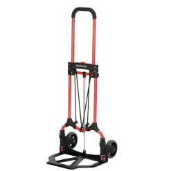 Magna Cart Steel Foldable Hand Truck with Telescoping Handle and 5" Rubber Wheels, 160 lbs. capacity (MCI-S-RB)