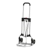 Magna Cart Steel Foldable Hand Truck with Telescoping Handle and 5" Rubber Wheels, 160 lbs., Silver/Black (MCI-S-SS)