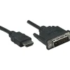 Manhattan 6' 19-Pin HDMI to DVI-D 24+1 Cable, Black (ICI372503)