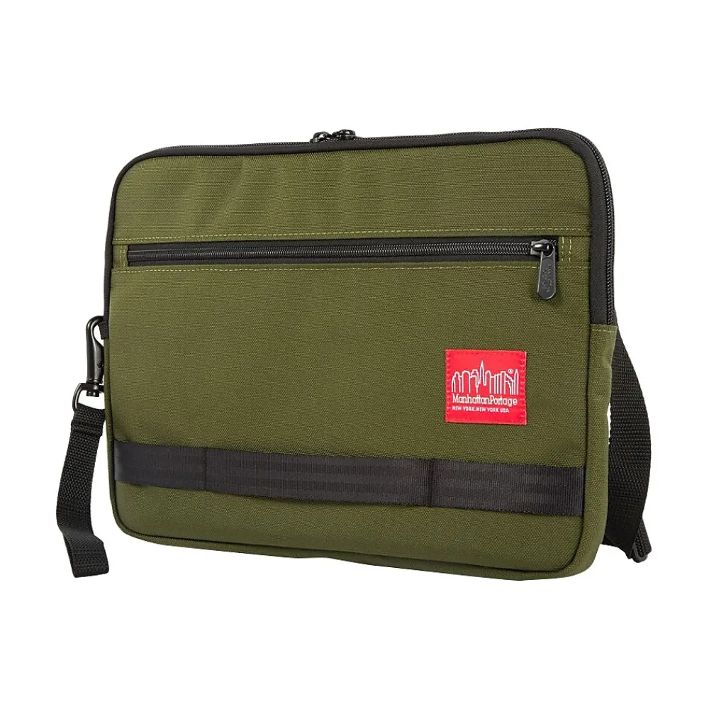 Henry Fabric Portfolio Case with Zipper Closure, Olive (843531063485)<Manhattan Portage New