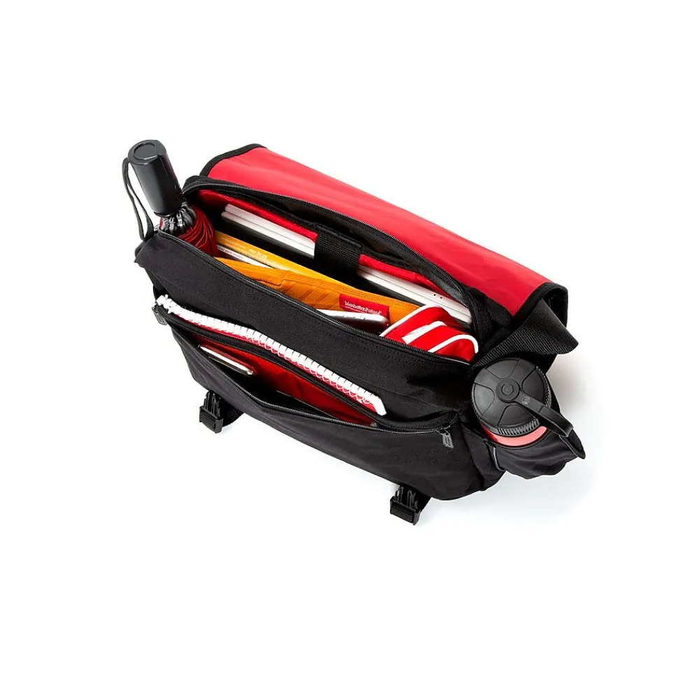 Red Label Delancey Fabric Casual Messenger Bag, Black (1467 BLK)<Manhattan Portage Online