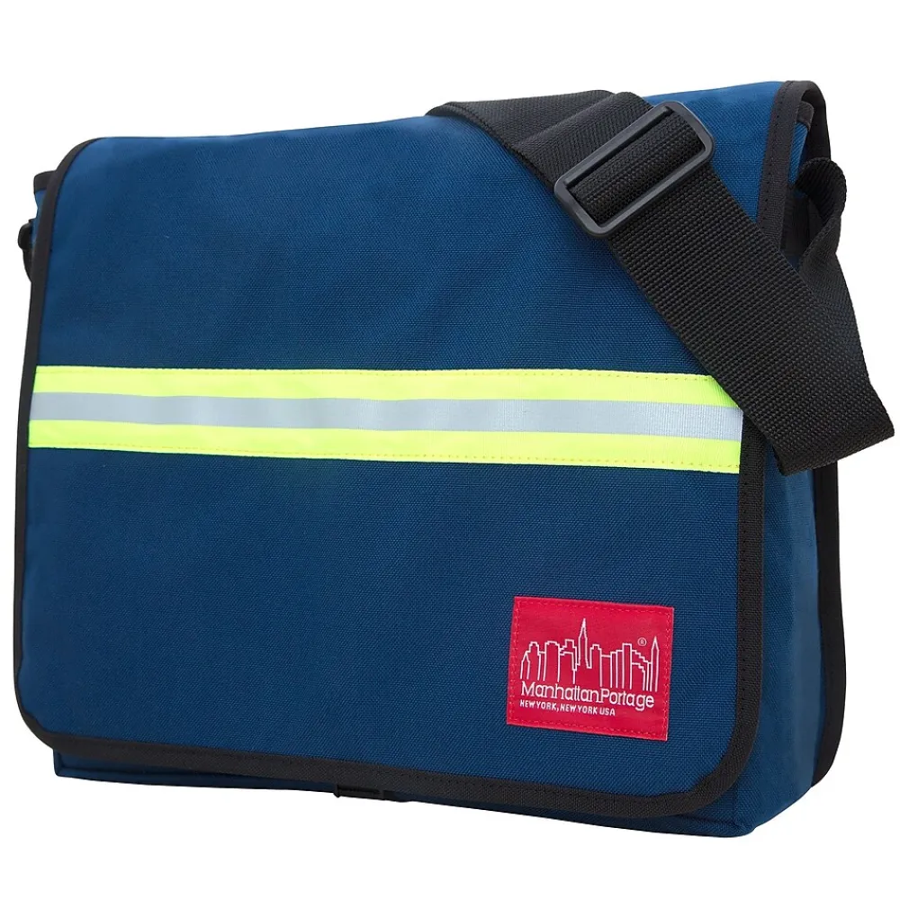 Reflective Dj Bag Medium Navy (1420 NVY)<Manhattan Portage Outlet