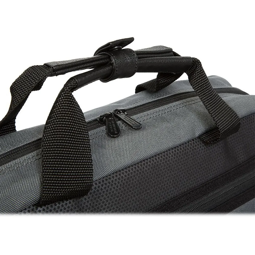 Second Avenue Fabric Water-Resistant Briefcase, Gray (1741-BL GRY)<Manhattan Portage Clearance