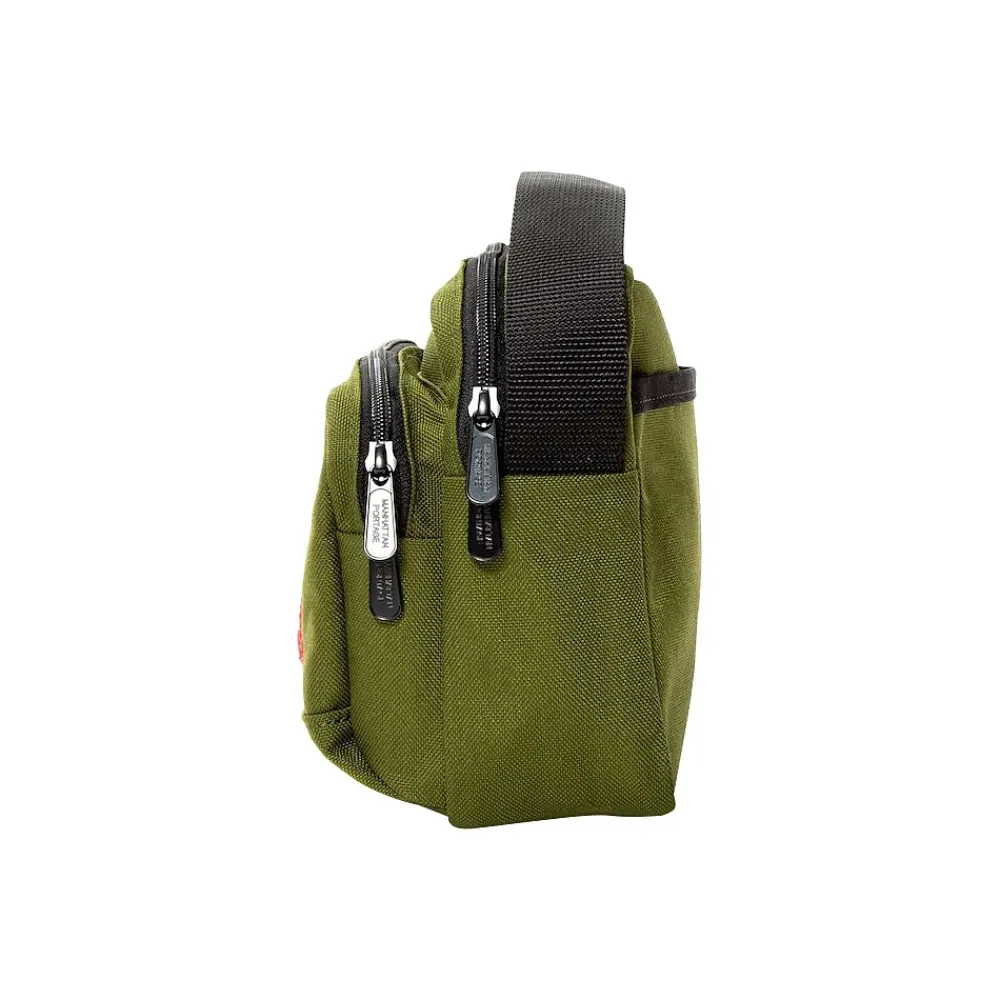 Shaw Fabric Casual Messenger Bag, Olive (1469 OLV)<Manhattan Portage Sale