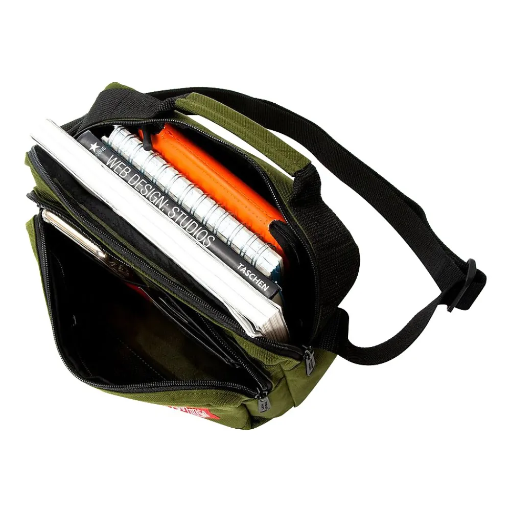 Shaw Fabric Casual Messenger Bag, Olive (1469 OLV)<Manhattan Portage Sale