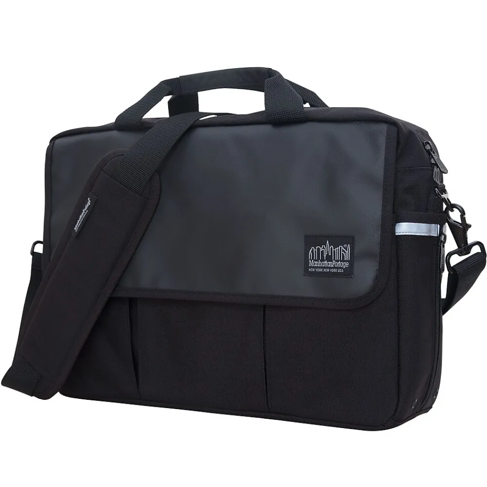 Webb Convertible Briefcase Black (1448-BL BLK)<Manhattan Portage Sale