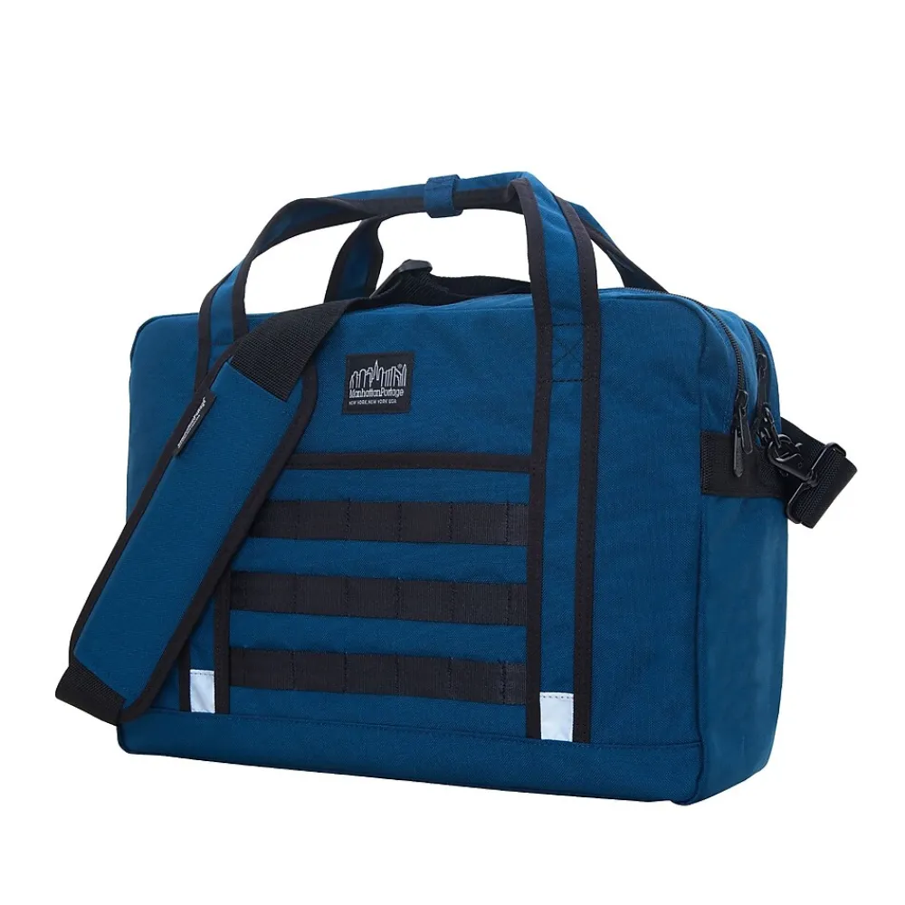 Laptop Bags|Manhattan Portage Yorkville 15" Fabric Laptop Bag, Navy (1628-BL NVY)