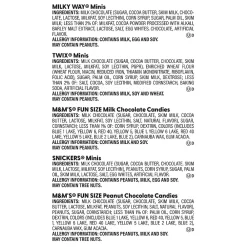 Mars Chocolate Favorites Minis Candy Bars, Assorted, 62.6 oz. (220-00016)