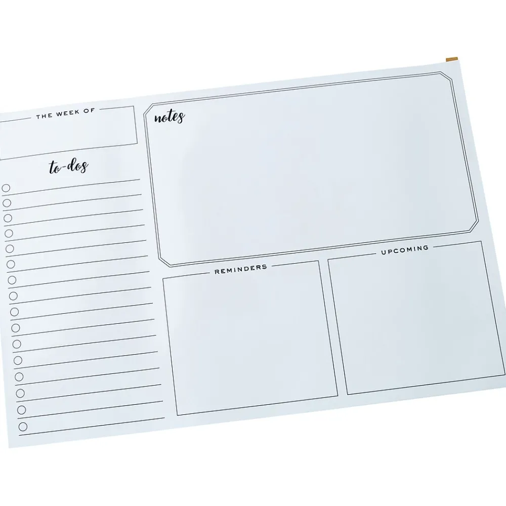 Dry Erase*Martha Stewart 24" x 16.5" Dry-Erase Weekly Planner Board, White (MS109B)