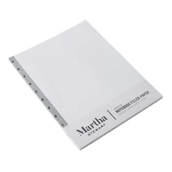 Filler Paper|Martha Stewart Discbound College Ruled Filler Paper, 8.5" x 11", 10+ Punched, 50 Sheets/Pack (MS107V)
