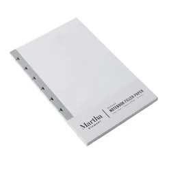 Filler Paper|Martha Stewart Discbound Junior College Ruled Filler Paper, 5.5" x 8.5", 50 Sheets/Pack (MS107W)