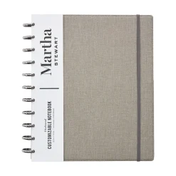 Notebooks|Martha Stewart Linen Letter Discbound Notebook, Letter Sized (MS102H)