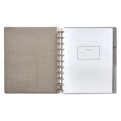 Notebooks|Martha Stewart Linen Letter Discbound Notebook, Letter Sized (MS102H)