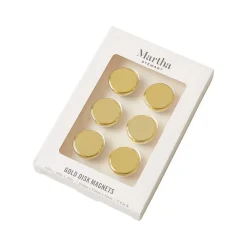 Clips & Fasteners|Martha Stewart Magnetic Clip, 0.86", Gold, 6/Pack (MS104M)