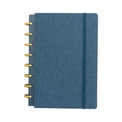 Notebooks|Martha Stewart 1-Subject Customizable Notebook, 6.38" x 9", Narrow Ruled, 60 Sheets, Blue (MS110P)