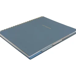 Subject Notebooks|Martha Stewart 5-Subject Subject Notebooks, 9.25" x 11.25", Narrow Ruled, 120 Sheets, Blue (MS110M)