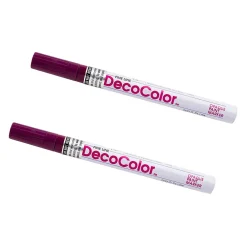 Markers|Marvy Uchida Opaque Paint Markers, Fine Tip, Plum Purple, 2/Pack (7665905a)