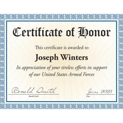 Awards & Certificates*Masterpiece Studios Certificates, 8.5