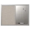 Dry Erase*MasterVision Combo Lacquered Steel / Fabric Dry-Erase Whiteboard, Wood Frame, 2' x 1.5' (MX04331608)
