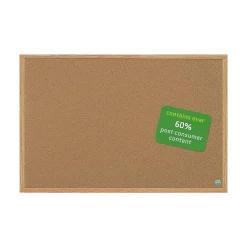 Bulletin*MasterVision Earth Cork Bulletin Board, Oak Frame, 4' x 3' (SB0720001233)