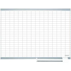 Dry Erase*MasterVision Enamel Dry-Erase Whiteboard, Aluminum Frame, 6' x 4' (CR1230830A)
