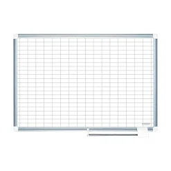 Dry Erase*MasterVision Platinum Plus Magnetic Porcelain Planning Board, Aluminum Frame, 6' x 4' (CR1230830)