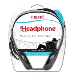 Maxell HP-200 Stereo Headphones, Black, 2/Pack (MAX190318-2)<Maxwell Discount
