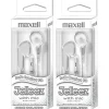 Maxell Jelleez Soft Earbuds with Mic, White, 2/Bundle (MAX199728-2)<Maxwell Best
