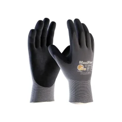 MaxiFlex 34-874 Nitrile Coated Nylon/Elastane Gloves, Small, 15 Gauge, A1 Cut Level, Dark Gray, 12 Pairs (34-874/S)