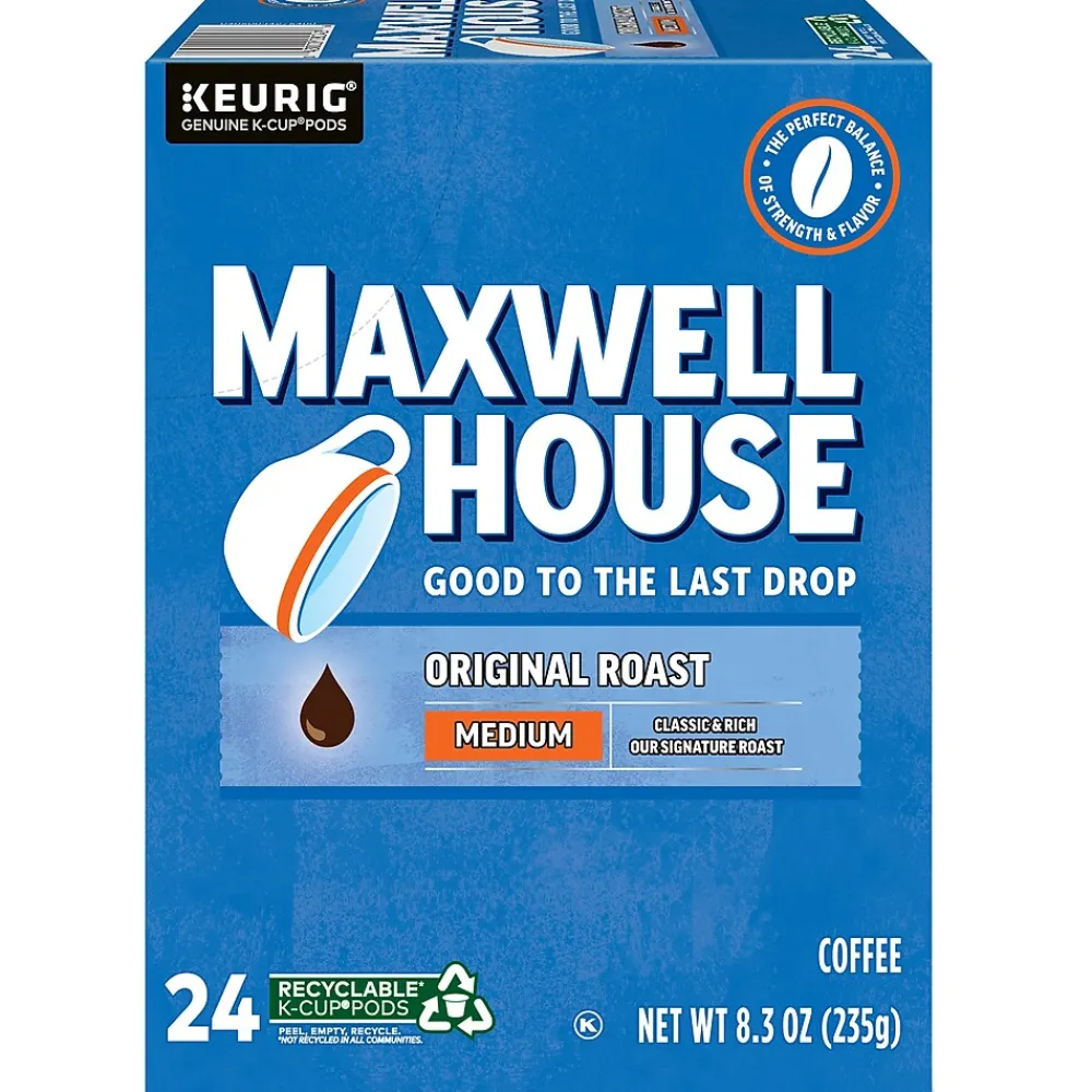 Maxwell House Original Roast Coffee Keurig® K-Cup® Pods, Medium Roast, 24/Box (5469)