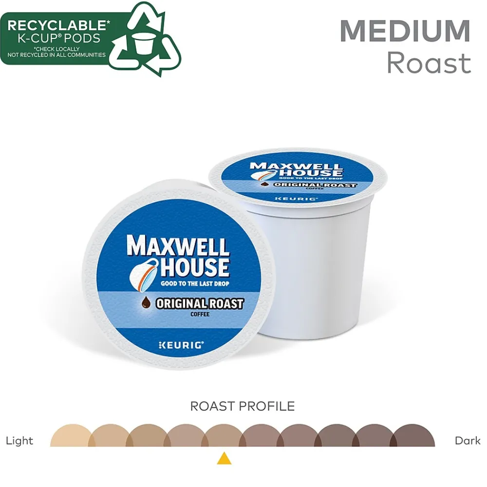Maxwell House Original Roast Coffee Keurig® K-Cup® Pods, Medium Roast, 24/Box (5469)