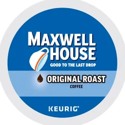 Maxwell House Original Roast Coffee, Keurig K-Cup Pod, Medium Roast, 96/Carton (5469CT)