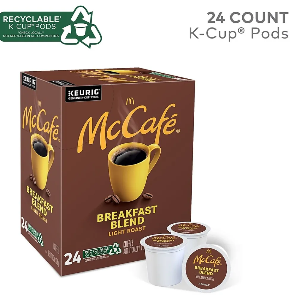 McCafe Breakfast Blend Coffee Keurig® K-Cup® Pods, Light Roast, 24/Box (5000201384)