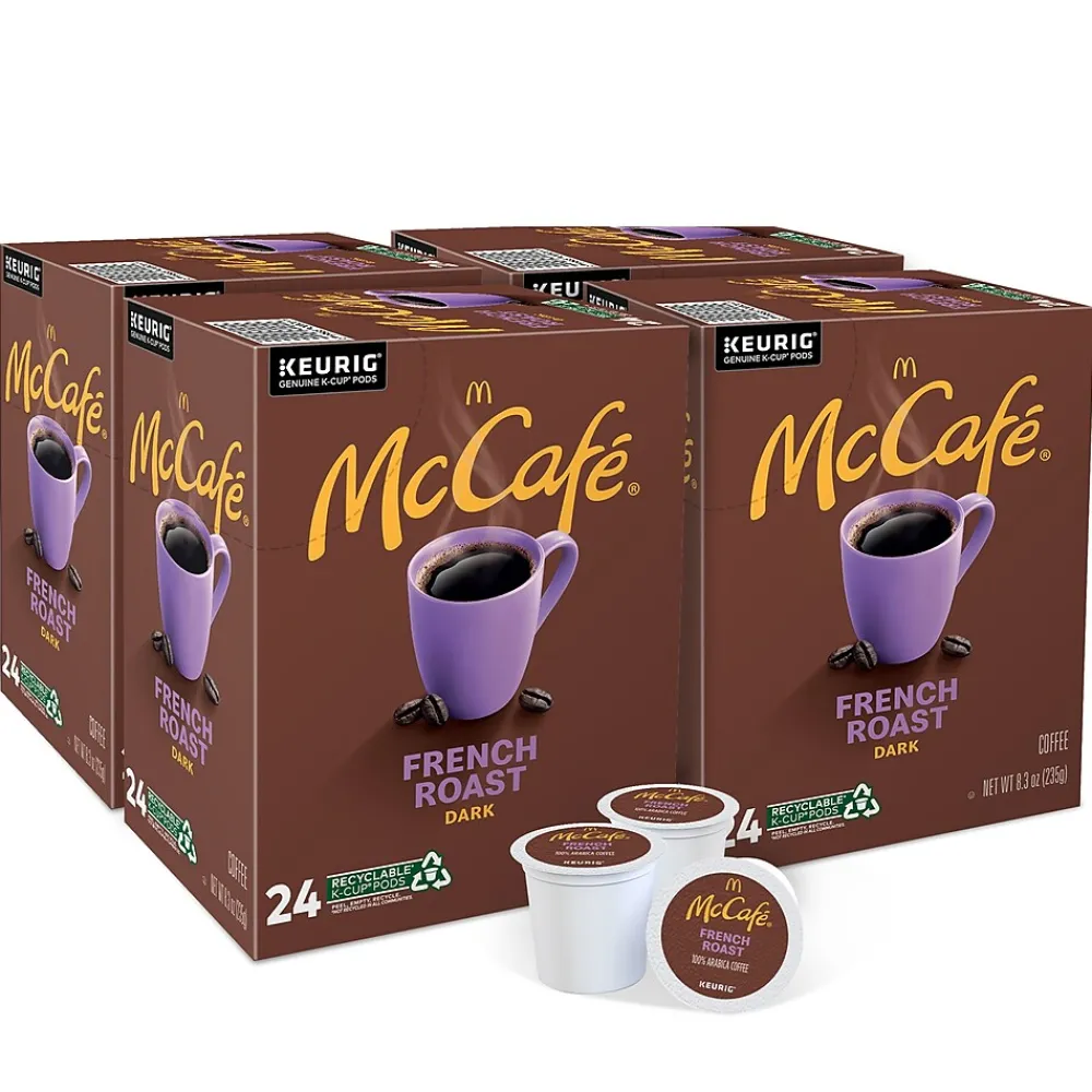 McCafe French Roast Coffee Keurig® K-Cup® Pods, Dark Roast, 96/Carton (080429CT)