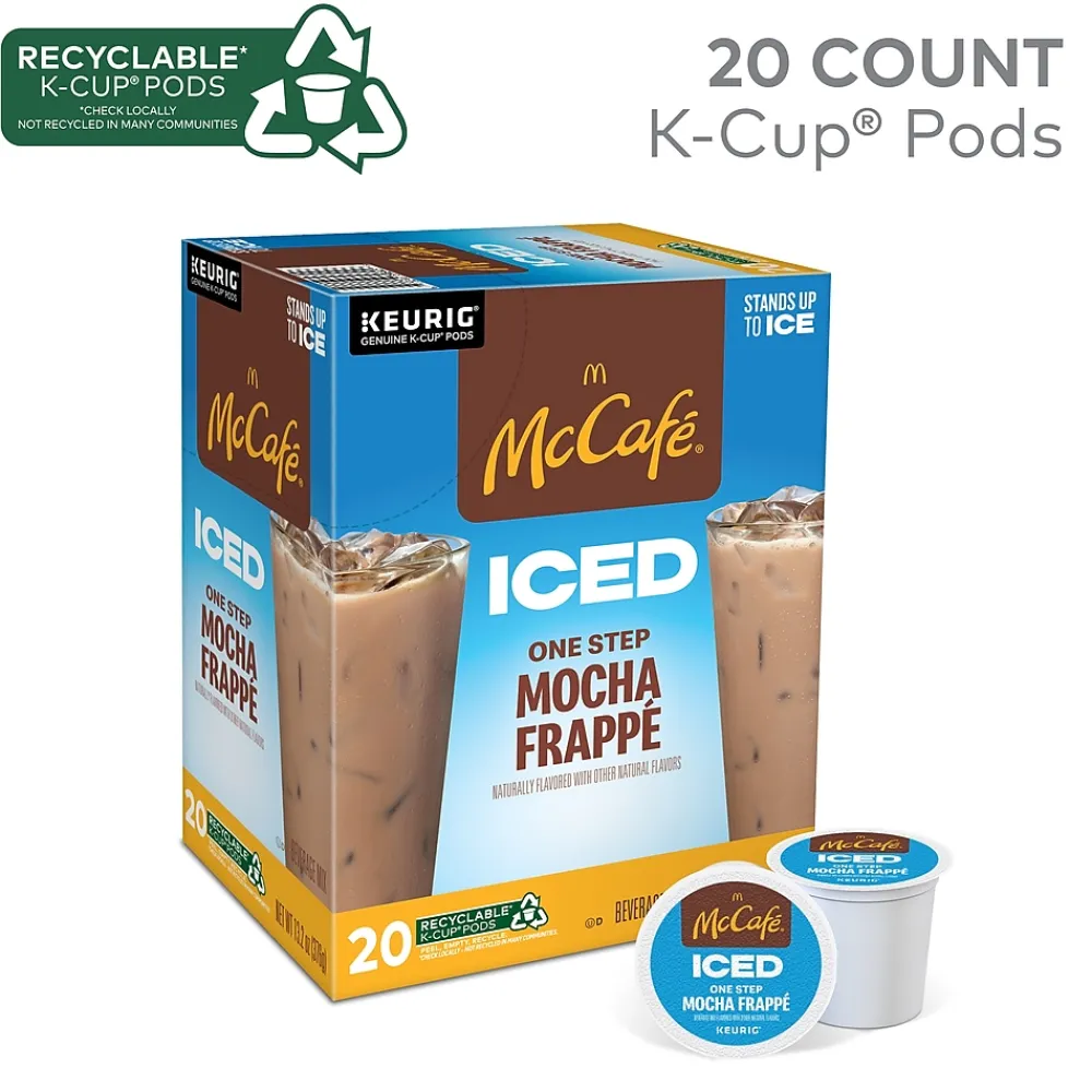 McCafe Mocha Frappe Iced Coffee Keurig® K-Cup® Pods, Medium Roast, 20/Box (5000372394)