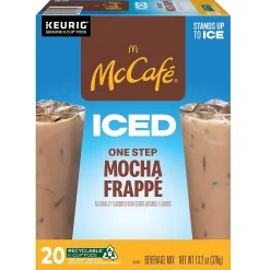 McCafe Mocha Frappe Iced Coffee Keurig® K-Cup® Pods, Medium Roast, 20/Box (5000372394)